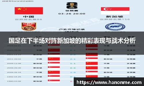 国足在下半场对阵新加坡的精彩表现与战术分析
